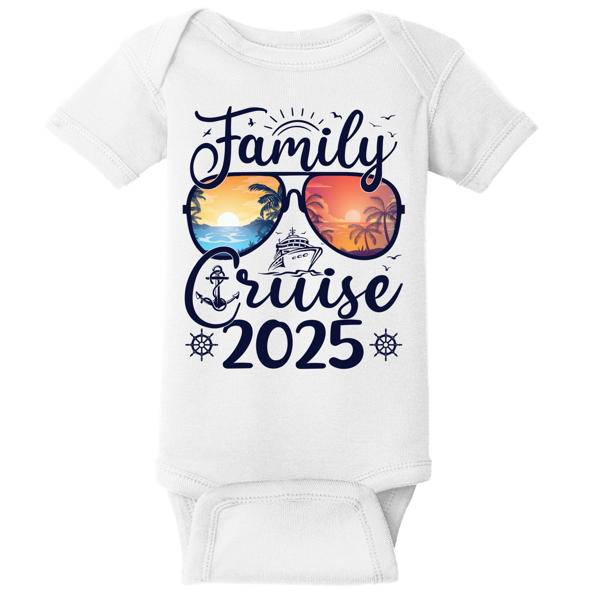 Family Cruise 2025 Summer Vacation Matching Family Cruise Baby Bodysuit