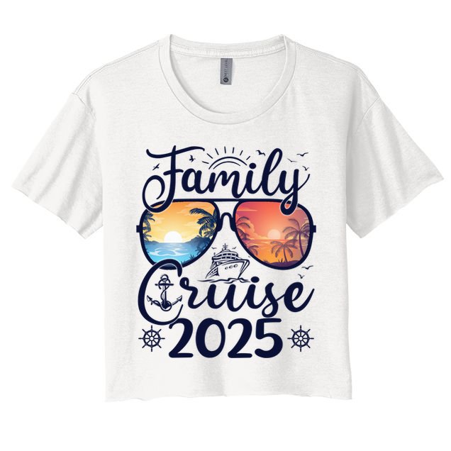 Family Cruise 2025 Summer Vacation Matching Family Cruise Crop Top