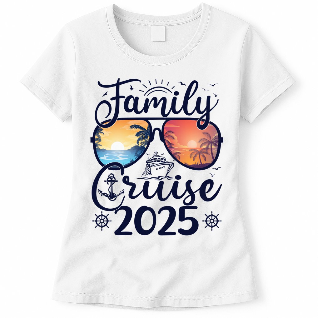 Family Cruise 2025 Summer Vacation Matching Family Cruise Womens T-Shirt