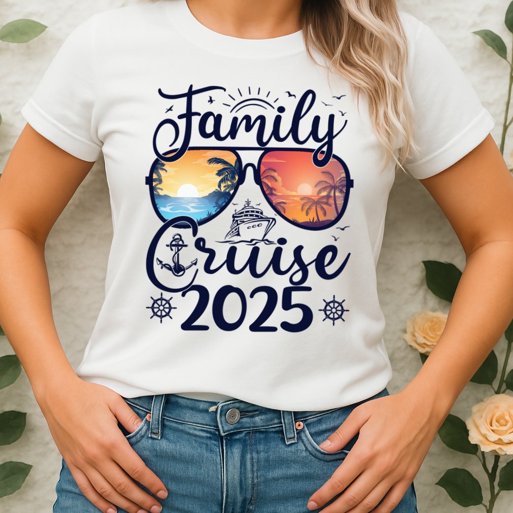 Family Cruise 2025 Summer Vacation Matching Family Cruise Womens T-Shirt