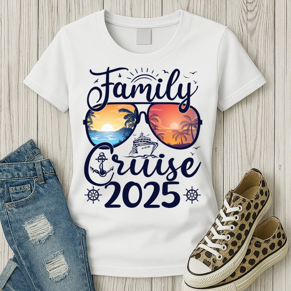 Family Cruise 2025 Summer Vacation Matching Family Cruise Womens T-Shirt