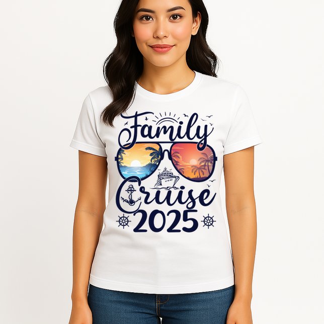Family Cruise 2025 Summer Vacation Matching Family Cruise Womens T-Shirt