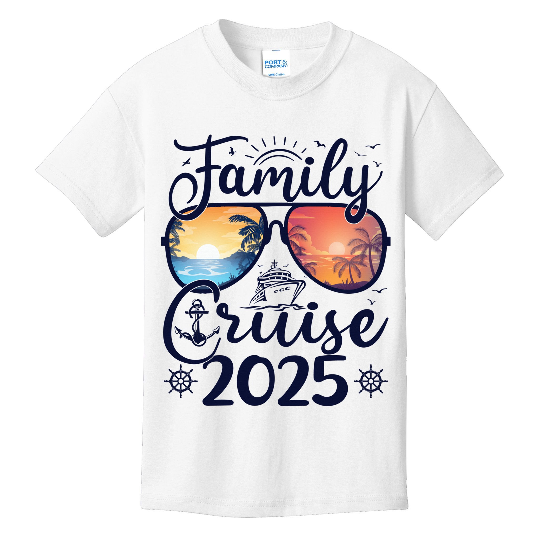 Family Cruise 2025 Summer Vacation Matching Family Cruise Kids T-Shirt
