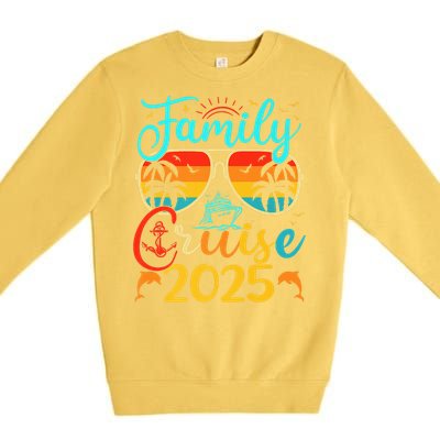 Family Cruise 2025 Summer Vacation Matching Family Cruise Premium Crewneck Sweatshirt