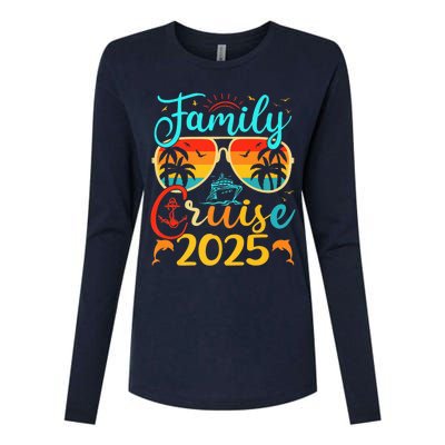 Family Cruise 2025 Summer Vacation Matching Family Cruise Womens Cotton Relaxed Long Sleeve T-Shirt