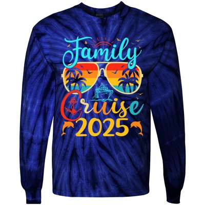 Family Cruise 2025 Summer Vacation Matching Family Cruise Tie-Dye Long Sleeve Shirt