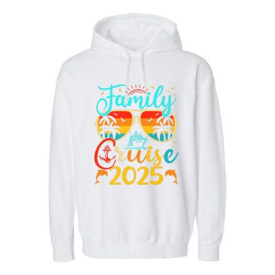 Family Cruise 2025 Summer Vacation Matching Family Cruise Garment-Dyed Fleece Hoodie