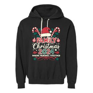 Family Christmas 2024 Matching Outfit Santa Elf Squad Group Garment-Dyed Fleece Hoodie