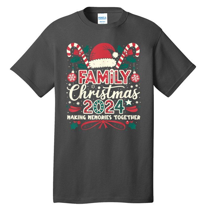 Family Christmas 2024 Matching Outfit Santa Elf Squad Group Tall T-Shirt