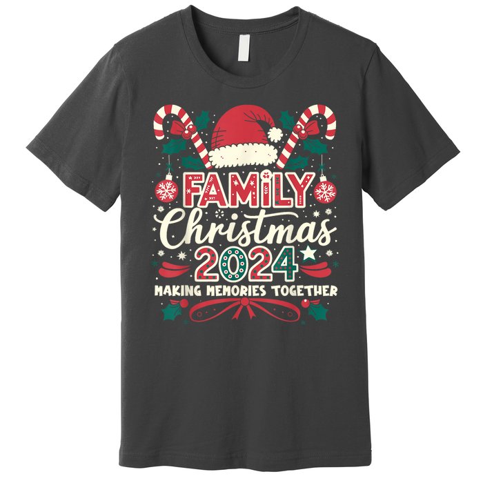 Family Christmas 2024 Matching Outfit Santa Elf Squad Group Premium T-Shirt