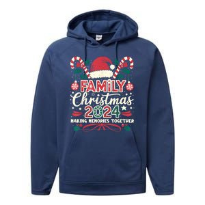 Family Christmas 2024 Matching Outfit Santa Elf Squad Group Performance Fleece Hoodie