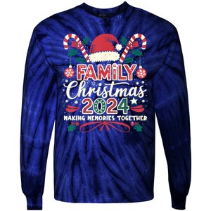 Family Christmas 2024 Matching Outfit Santa Elf Squad Group Tie-Dye Long Sleeve Shirt