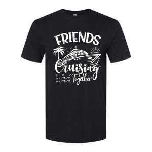 Friends Cruise 2024 Cruising Together Friends Matching Squad Softstyle CVC T-Shirt