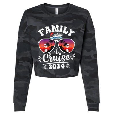 Family Cruise 2024 Shirt Cruise Vacation Trip Matching Group Cropped Pullover Crew