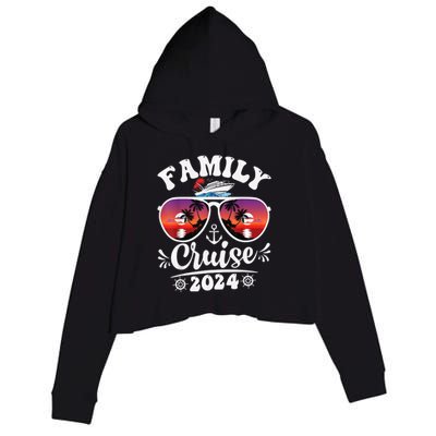 Family Cruise 2024 Shirt Cruise Vacation Trip Matching Group Crop Fleece Hoodie