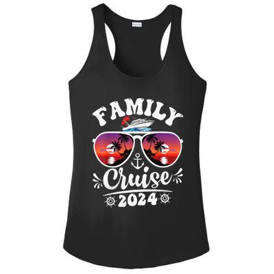 Family Cruise 2024 Shirt Cruise Vacation Trip Matching Group Ladies PosiCharge Competitor Racerback Tank