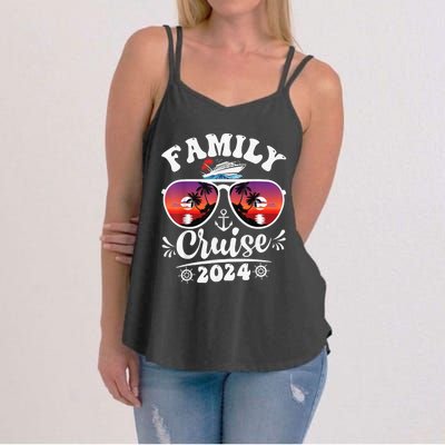 Family Cruise 2024 Shirt Cruise Vacation Trip Matching Group Women's Strappy Tank