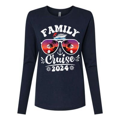 Family Cruise 2024 Shirt Cruise Vacation Trip Matching Group Womens Cotton Relaxed Long Sleeve T-Shirt