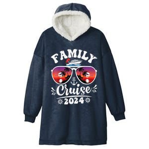 Family Cruise 2024 Shirt Cruise Vacation Trip Matching Group Hooded Wearable Blanket