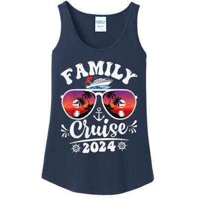 Family Cruise 2024 Shirt Cruise Vacation Trip Matching Group Ladies Essential Tank