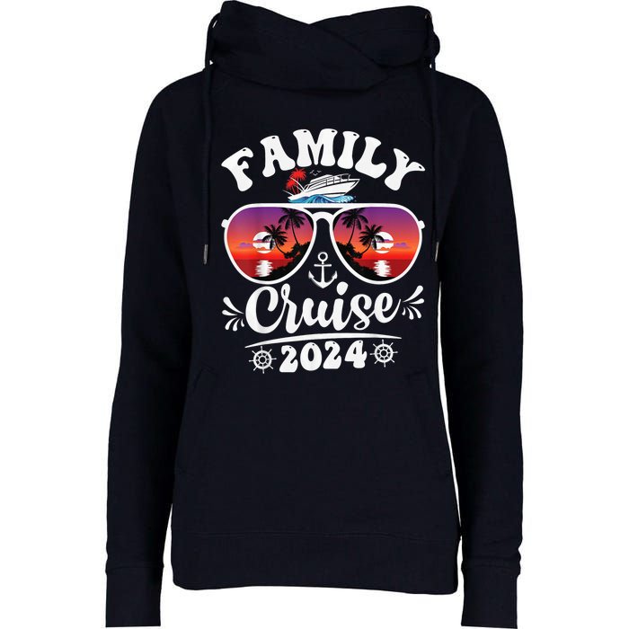 Family Cruise 2024 Shirt Cruise Vacation Trip Matching Group Womens Funnel Neck Pullover Hood