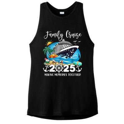 Family Cruise 2025 Family Matching Cruise Ship Vacation Trip Ladies PosiCharge Tri-Blend Wicking Tank