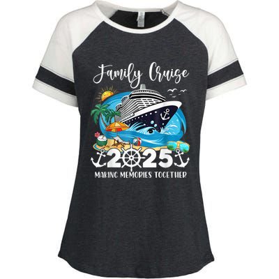 Family Cruise 2025 Family Matching Cruise Ship Vacation Trip Enza Ladies Jersey Colorblock Tee