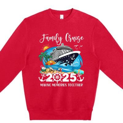 Family Cruise 2025 Family Matching Cruise Ship Vacation Trip Premium Crewneck Sweatshirt