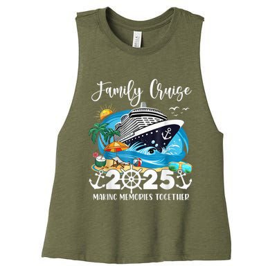 Family Cruise 2025 Family Matching Cruise Ship Vacation Trip Women's Racerback Cropped Tank