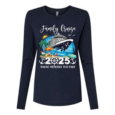 Family Cruise 2025 Family Matching Cruise Ship Vacation Trip Womens Cotton Relaxed Long Sleeve T-Shirt