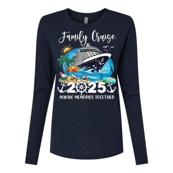 Family Cruise 2025 Family Matching Cruise Ship Vacation Trip Womens Cotton Relaxed Long Sleeve T-Shirt