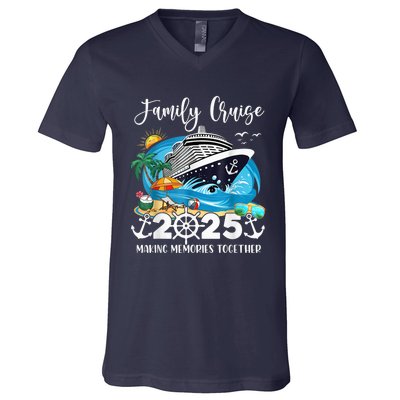 Family Cruise 2025 Family Matching Cruise Ship Vacation Trip V-Neck T-Shirt