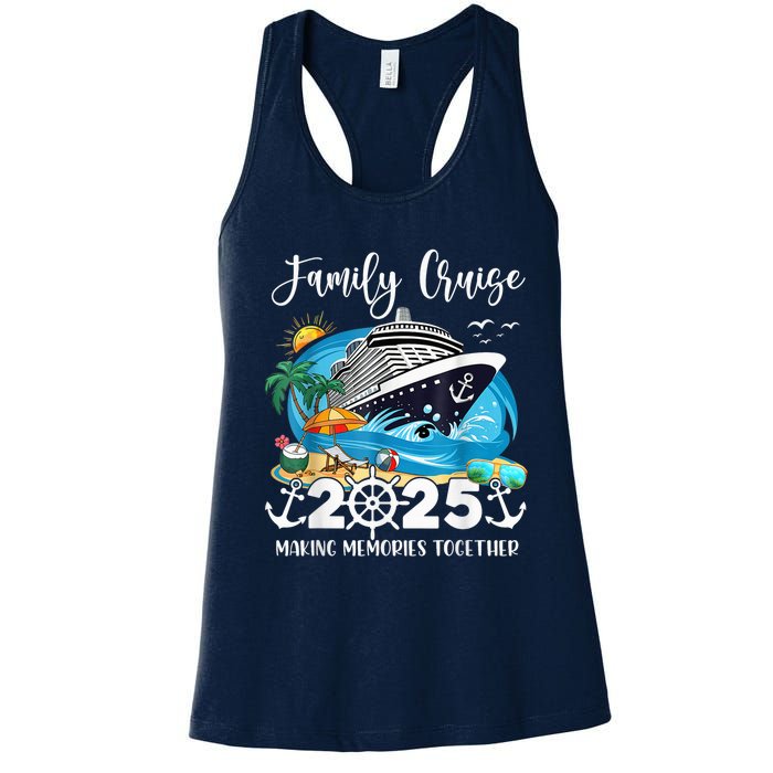 Family Cruise 2025 Family Matching Cruise Ship Vacation Trip Women's Racerback Tank