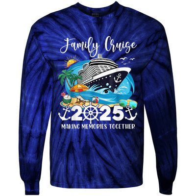 Family Cruise 2025 Family Matching Cruise Ship Vacation Trip Tie-Dye Long Sleeve Shirt