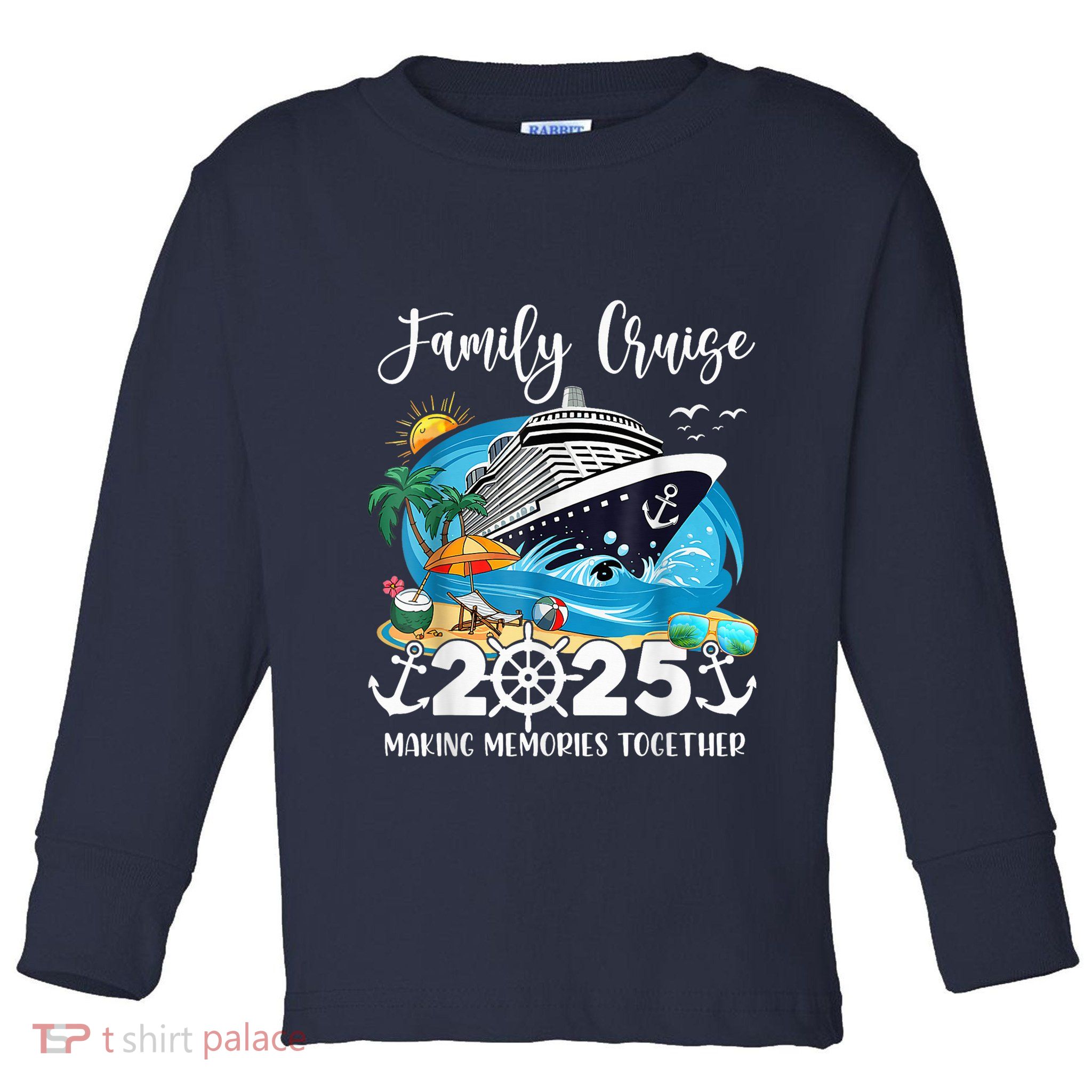 Family Cruise 2025 Family Matching Cruise Ship Vacation Trip Toddler Long Sleeve Shirt
