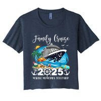 Family Cruise 2025 Family Matching Cruise Ship Vacation Trip Women's Crop Top Tee