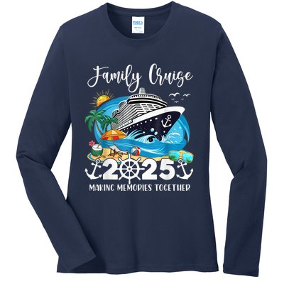 Family Cruise 2025 Family Matching Cruise Ship Vacation Trip Ladies Long Sleeve Shirt