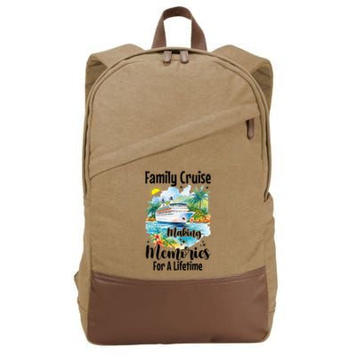 Family Cruise 2025 Family Matching Cruise Ship Vacation Trip Cotton Canvas Backpack