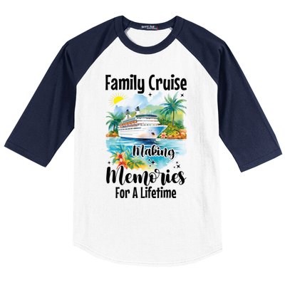 Family Cruise 2025 Family Matching Cruise Ship Vacation Trip Baseball Sleeve Shirt