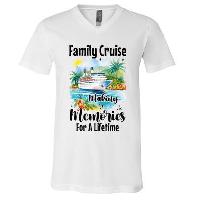 Family Cruise 2025 Family Matching Cruise Ship Vacation Trip V-Neck T-Shirt