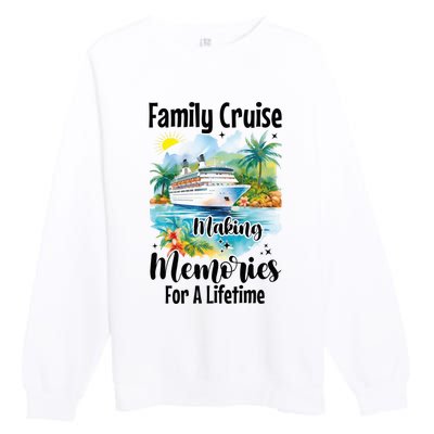 Family Cruise 2025 Family Matching Cruise Ship Vacation Trip Premium Crewneck Sweatshirt