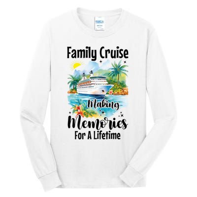 Family Cruise 2025 Family Matching Cruise Ship Vacation Trip Tall Long Sleeve T-Shirt