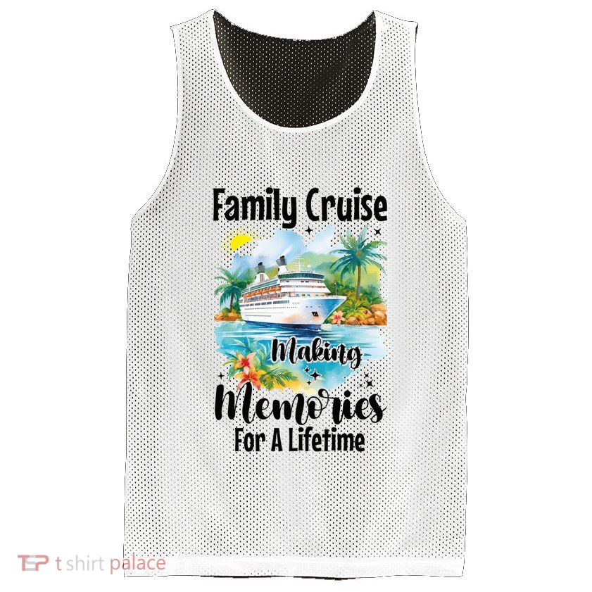 Family Cruise 2025 Family Matching Cruise Ship Vacation Trip Mesh Reversible Basketball Jersey Tank