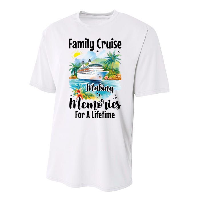 Family Cruise 2025 Family Matching Cruise Ship Vacation Trip Performance Sprint T-Shirt