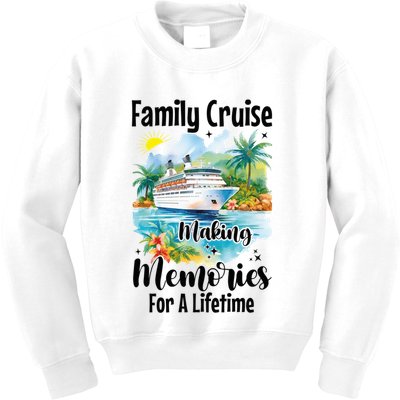 Family Cruise 2025 Family Matching Cruise Ship Vacation Trip Kids Sweatshirt