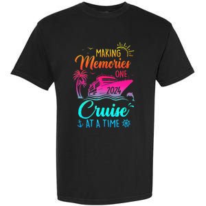 Family Cruise 2024 Making Memories One Cruise At A Time Garment-Dyed Heavyweight T-Shirt