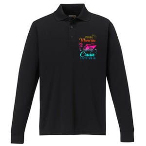 Family Cruise 2024 Making Memories One Cruise At A Time Performance Long Sleeve Polo