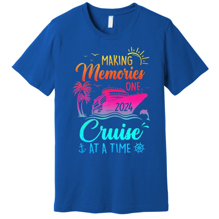 Family Cruise 2024 Making Memories One Cruise At A Time Premium T-Shirt