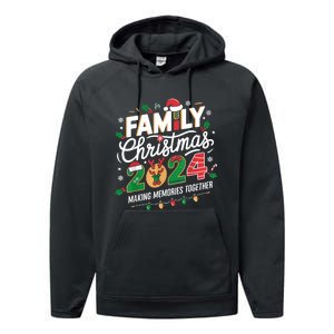 Family Christmas 2024 Making Memories Together Holiday Performance Fleece Hoodie