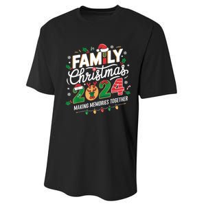 Family Christmas 2024 Making Memories Together Holiday Performance Sprint T-Shirt